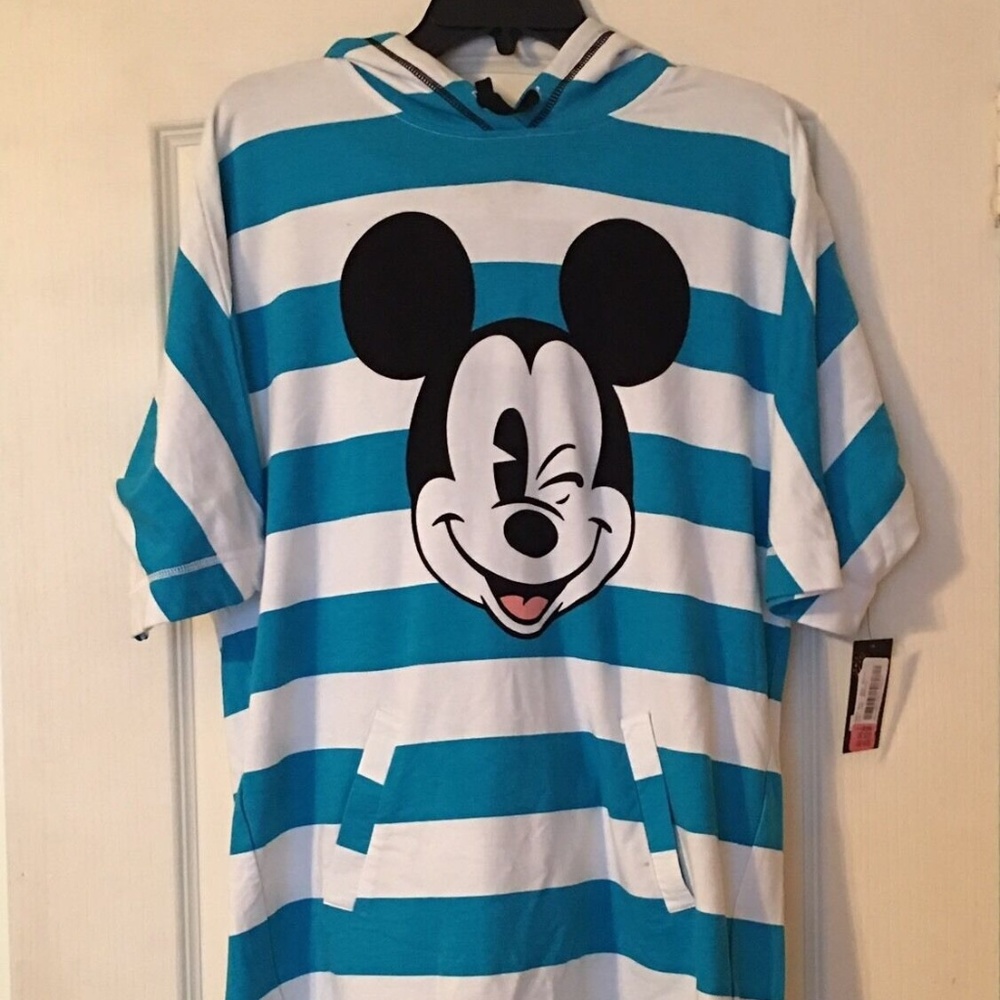 Mickey Mouse Striped Hooded Loungewear